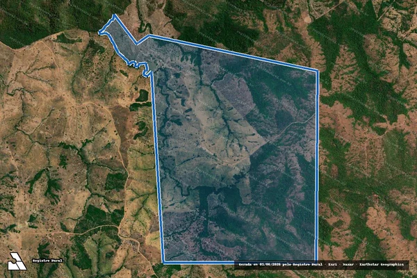 Imagem de satélite de FAZENDA SANTA FE - PARTE DO LOTE 26 LTM SERRINHA em Colméia - TO