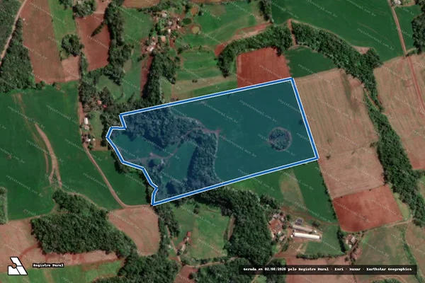 Imagem de satélite de LOTE RURAL Nº 195-A, 1ª SEÇÃO GUARITA - Parcela 1 em Vista Gaúcha - RS