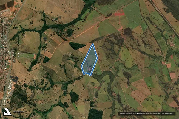 Imagem de satélite de FAZENDA CONCEIÇÃO E CANA DO REINO - GLEBA 01 em São Francisco de Goiás - GO