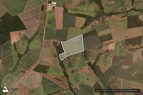 Imagem de satélite de Fazenda Jaó - Fazenda Jao em Frutal - MG