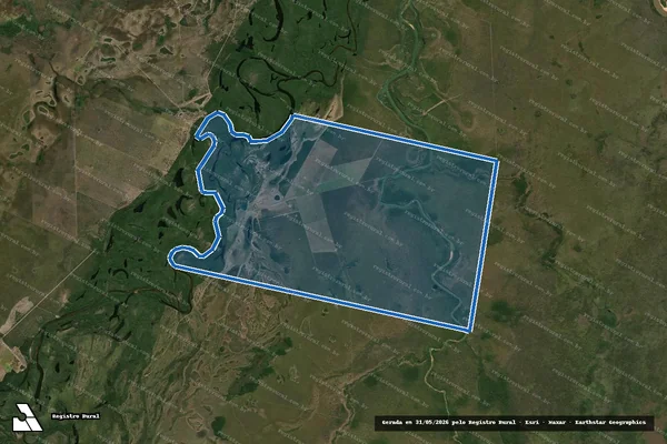 Imagem de satélite de Fazenda Lago da Ema - Única em Cocalinho - MT