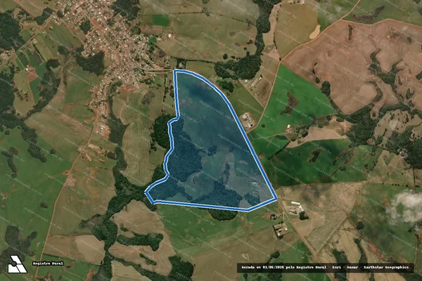 Imagem de satélite de Fazenda Vista Alegre II - Parte 1 em Esmeralda - RS