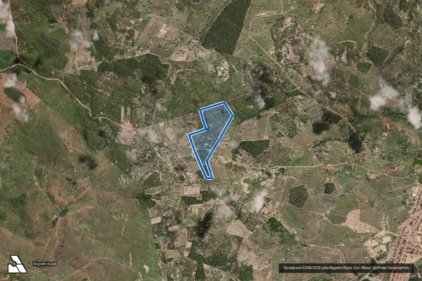 Imagem de satélite de FAZENDA LAGOA DO MEL - GLEBA A em Macajuba - BA