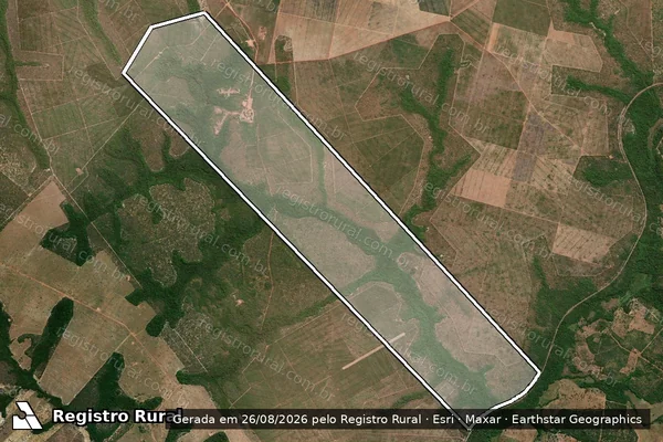 Imagem de satélite de FAZENDA SANTIAGO - Lote 08 em Nova Olinda - TO