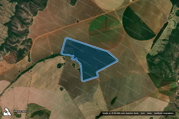 Imagem de satélite de Fazenda Bonito de Cima, Santo Inácio - Fazenda Bonito de Cima, Santo Inácio em Coromandel - MG