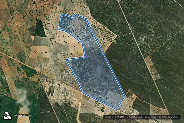 Imagem de satélite de Fazenda Malú III - PARTE 1 em Ribeira do Amparo - BA