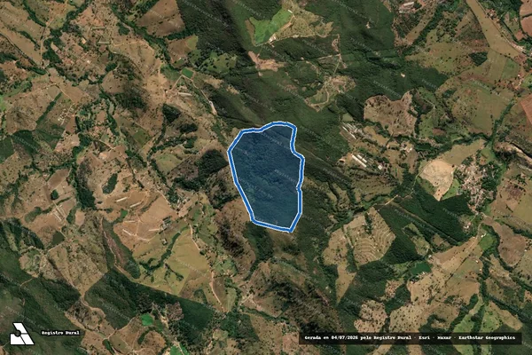 Imagem de satélite de GLEBA DE TERRAS SITUADA NO LUGAR DENOMINADO "NUNES" - Parte 1 em Pará de Minas - MG