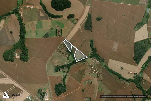Imagem de satélite de FAZENDA LAGE OU CABECEIRA DA LAGE - PARTE 1 em Rio Verde - GO