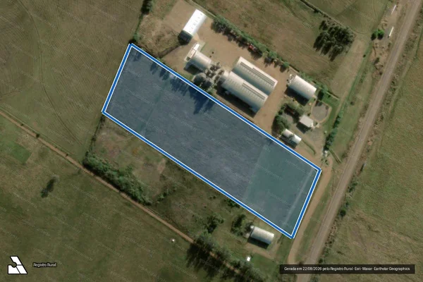 Imagem de satélite de Thedy Agro 2 - Parte 1 em Uruguaiana - RS