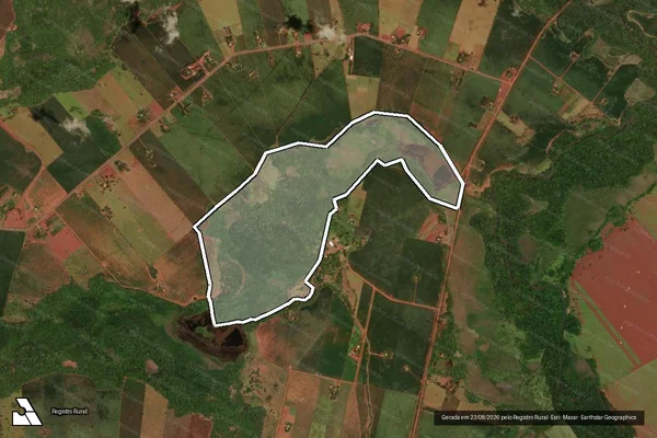 Imagem de satélite de P.A. CAPAO BONITO II - ÁREA DE INTERESSE AMBIENTAL 01-Gleba  A em Sidrolândia - MS
