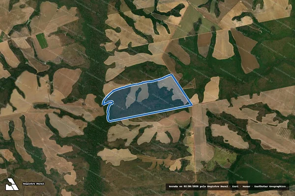 Imagem de satélite de Ibirubá - PARTE 03 em Água Boa - MT