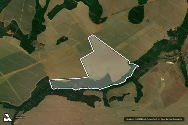 Imagem de satélite de Fazenda Bom Jardim, Lugar Denominado Alvorada - Gleba 01 em Jataí - GO