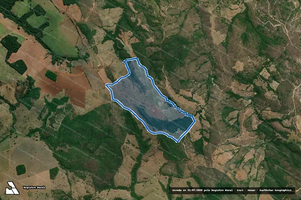 Imagem de satélite de Fazenda Santa Rosa de Baixo "Indaiá" - PARTE 1 em Coromandel - MG