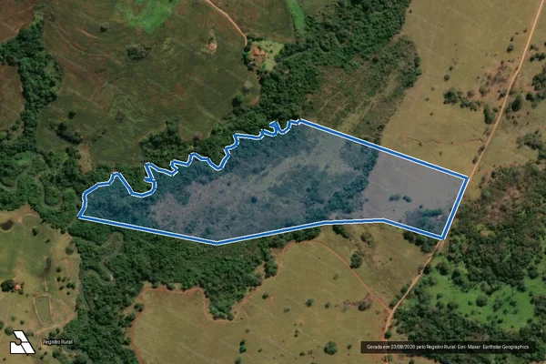 Imagem de satélite de FAZENDA DOM PEDRITO - GLEBA 01 em Araçu - GO