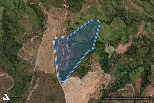 Imagem de satélite de Fazenda Santo Antônio I, Lote 09 do Loteamento São Raimundo - Lote 02 em Recursolândia - TO