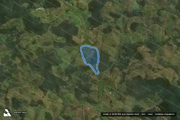 Imagem de satélite de Sitio Santa Terezinha - Gleba 1 em Santa Bárbara do Monte Verde - MG