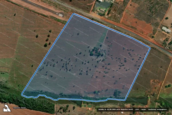 Imagem de satélite de SÍTIO NOSSA SENHORA DA GUIA - Parte 1 em Cassilândia - MS
