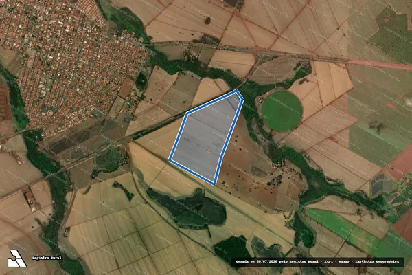 Imagem de satélite de Fazenda Bebedouro–Lugar denominado São Miguel em Miguelópolis - SP