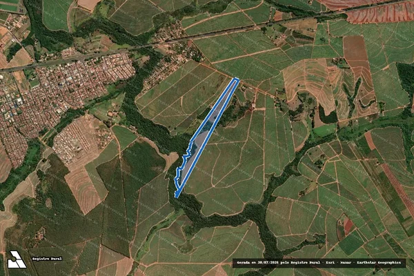 Imagem de satélite de Sitio Passa Tempo - Parte 1 em Paraíso - SP
