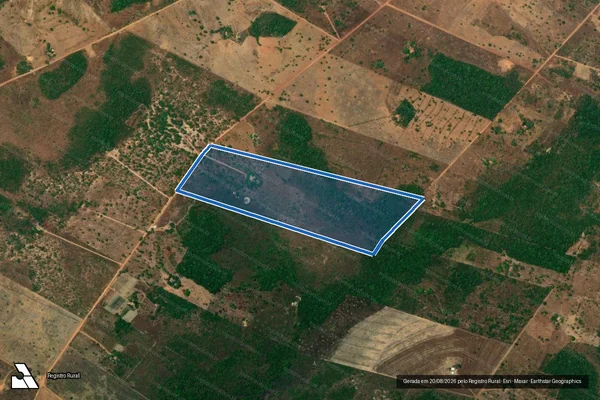 Imagem de satélite de LOTE 31 - PA ESTRELA DO ARAGUAIA - LOTE 31 em Araguacema - TO