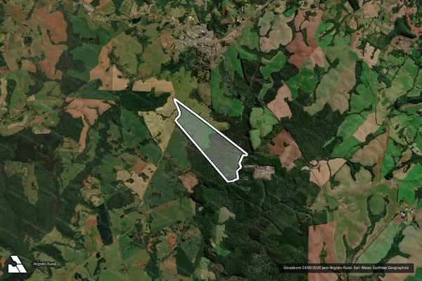 Imagem de satélite de Lote Rural n° 43 da Gleba 11 - Parcela 1 em Palma Sola - SC