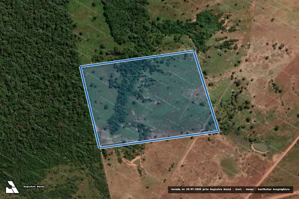 Imagem de satélite de FAZENDA MOREIRA -  FAZENDA MOREIRA - PARTE ? 02 em Planalto da Serra - MT