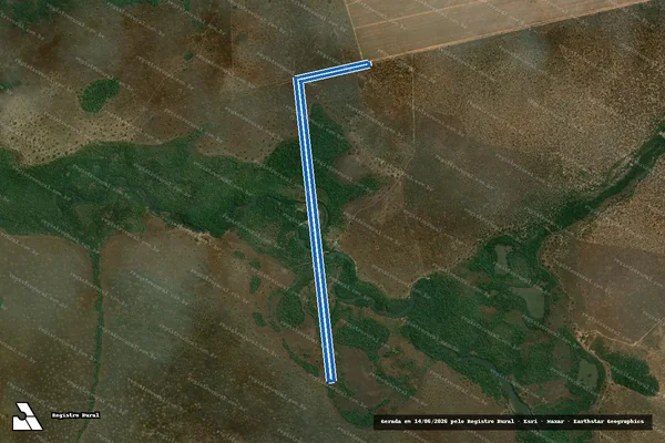 Imagem de satélite de Fazenda Santa Vitória - Desmembrada em São Félix do Araguaia - MT