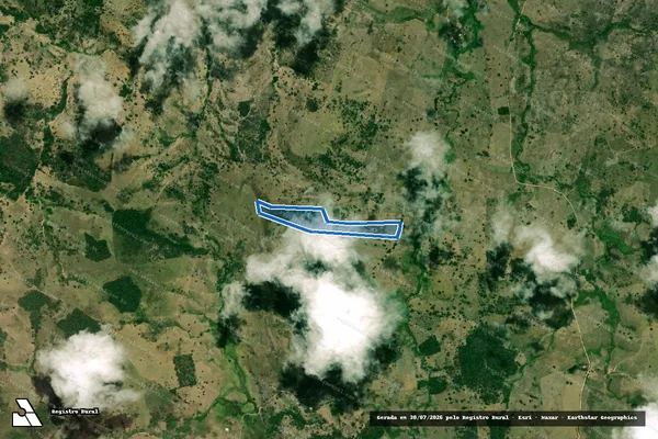 Imagem de satélite de FAZENDA LARANJEIRA - Parte 1 em Nova Canaã - BA