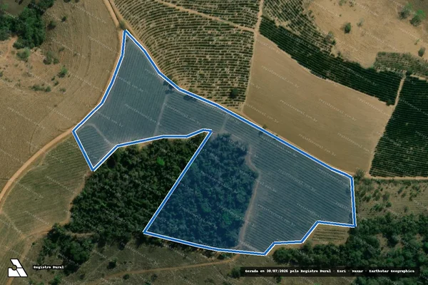 Imagem de satélite de Fazenda São José da Bela Vista - Parte 1 em Paraguaçu - MG