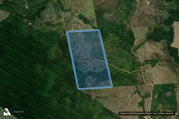 Imagem de satélite de FAZENDA ALTO BONITO ? LOTE 52 - Parte 1 em Rondon do Pará - PA