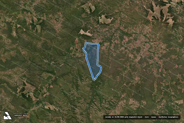 Imagem de satélite de FAZENDA VAZEA em Barão de Grajaú - MA