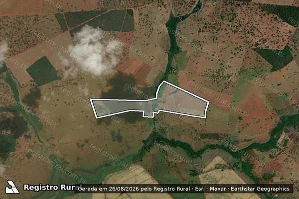 Imagem de satélite de FAZENDA LUIZ MARTINS - PARTE 01 em Santa Vitória - MG