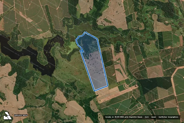 Imagem de satélite de SITIO PAPAI E MAMÃE - Parte 1 em Irapuã - SP