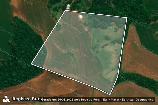 Imagem de satélite de Lote 20-C da Gleba 10-DV - Matrícula 35.185 em Verê - PR