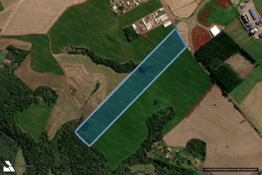 Imagem aérea do item B