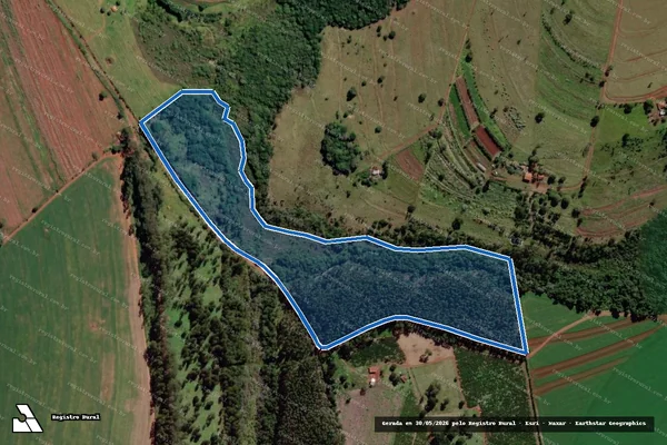 Imagem de satélite de Fazenda Tijuco Preto - Parcela 1 em Avaré - SP