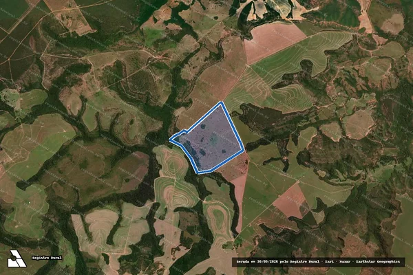 Imagem de satélite de Fazenda Santo Antônio - Parcela 1 em Tesouro - MT