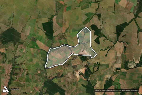 Imagem de satélite de FAZENDA MARIA LUIZA em Iguatemi - MS