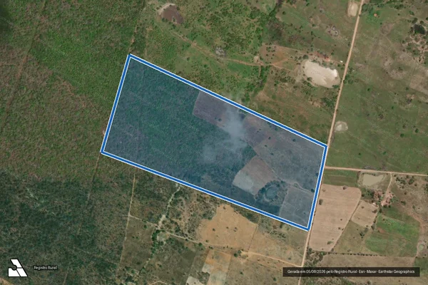 Imagem de satélite de LOTE 008 - P.A. JACARÉ CURITUBA - SETOR 02 - ÁREA SEQUEIRO - BOMBA 05 - LOTE 03 em Poço Redondo - SE