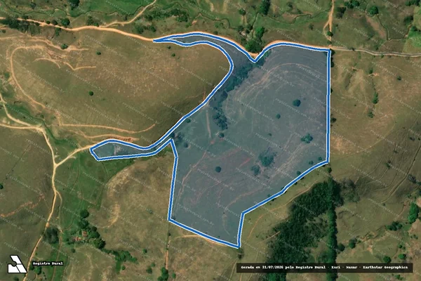 Imagem de satélite de SITIO SANTA MARTA - Parte 1 em Leopoldina - MG