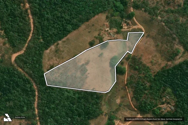 Imagem de satélite de CORREGO JOAQUIM ALVES - Parte 1 em Serra Azul de Minas - MG