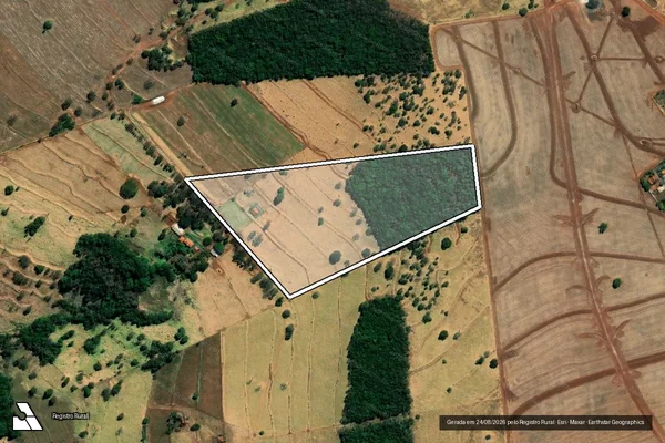 Imagem de satélite de FAZENDA DO PASSA TRÊS - 001 em Monte Alegre de Minas - MG