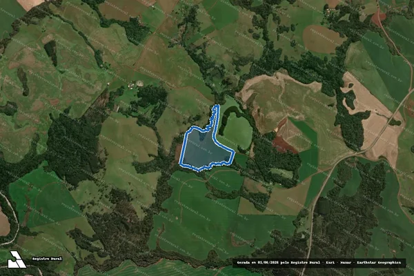 Imagem de satélite de Fazenda Cambará - Fazenda Cambará em Lagoa Vermelha - RS