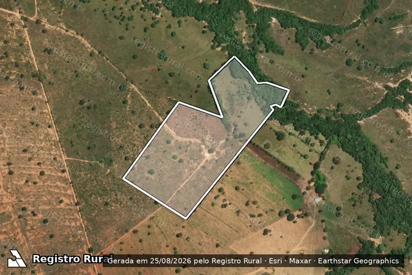 Imagem de satélite de FAZENDA FORQUILHA E CACHOEIRA - GLEBA 4 em João Pinheiro - MG