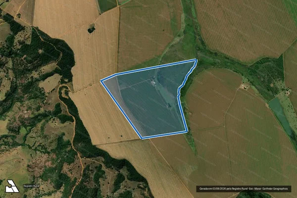 Imagem de satélite de FAZENDA RIO PRETO DA CACHOEIRA, lugares BOA VISTA e CABECEIRA DO JEROMINHO - Gleba 02 em Rio Verde - GO