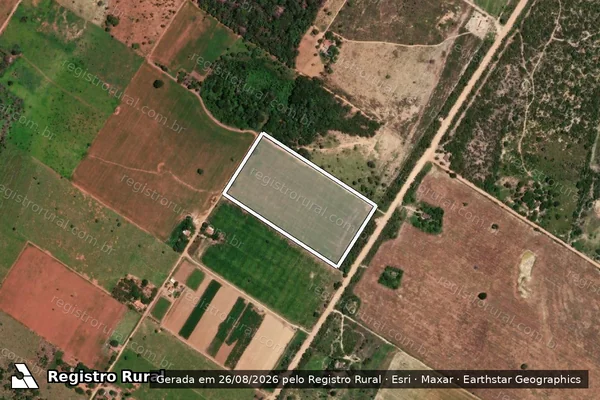 Imagem de satélite de FAZENDA BAIXÃO - Gleba 04 em Padre Bernardo - GO