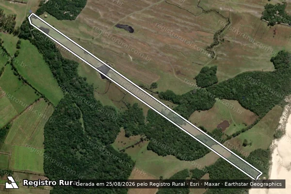 Imagem de satélite de Projeto Ambiental Gaia ? Fazenda Ouvidor - Parte 1 em Garopaba - SC