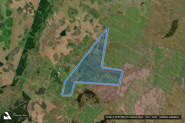 Imagem de satélite de Fazenda Pedra Só em São Lourenço do Sul - RS