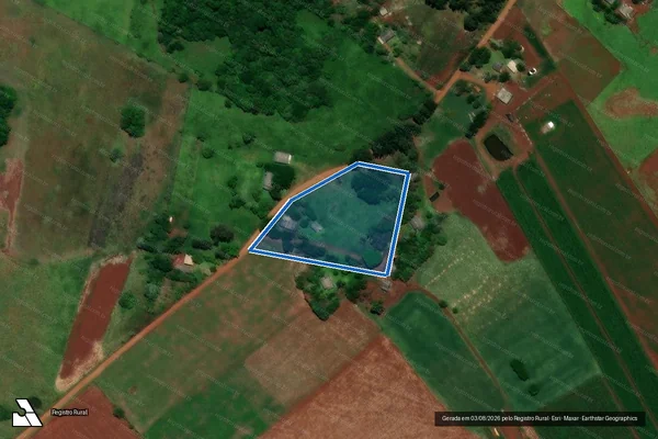Imagem de satélite de P. A. CAMBAÍ ? ÁREA COMUNITÁRIA - Área Comunitária 02 em São Nicolau - RS