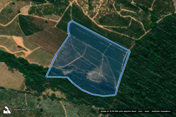 Imagem de satélite de Mato Dentro - SÍTIO TERRA DO CAFÉ em Caconde - SP